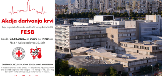 FESB i Crveni križ organiziraju akciju darivanja krvi: Pridružite se i pomozite spasiti život